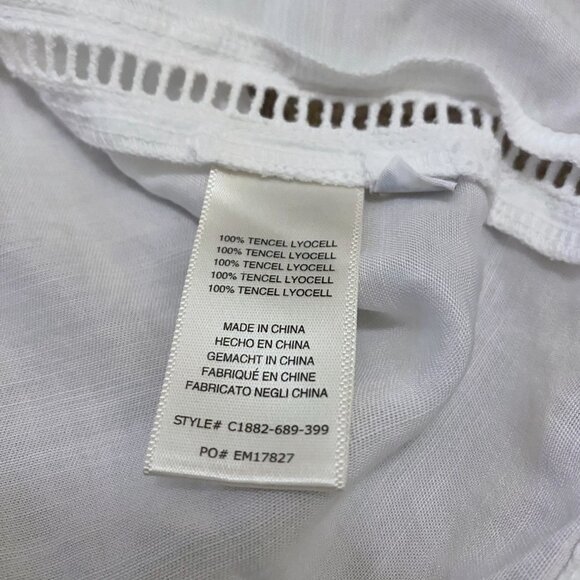 Anthropologie Cloth & Stone Gillian Metallic Foil Dot Tank Lightweight Breezy - Picture 9 of 10